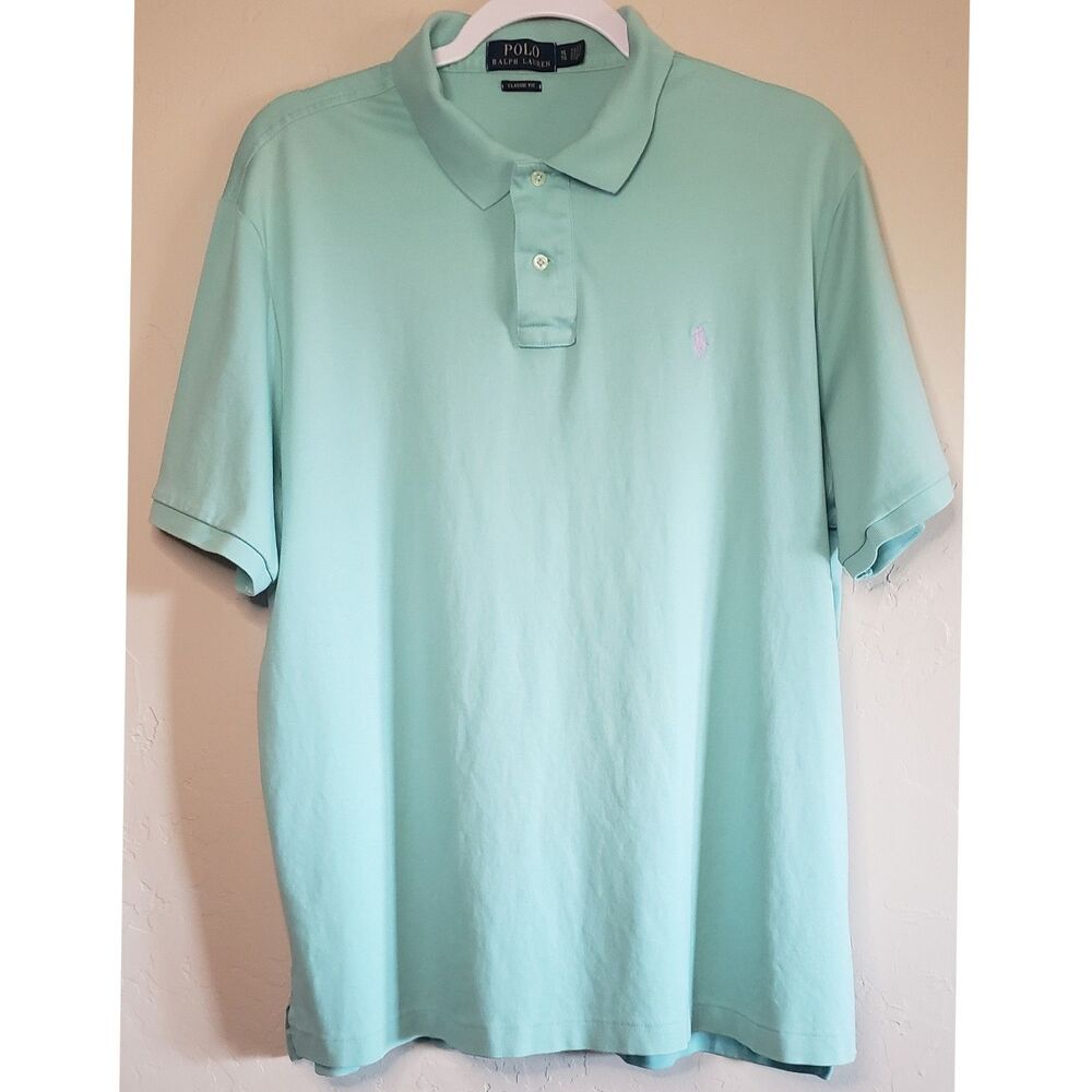 Polo Ralph Lauren Shirt  Mens Green Polo Classic Fit XL Ivy League Golf Classic